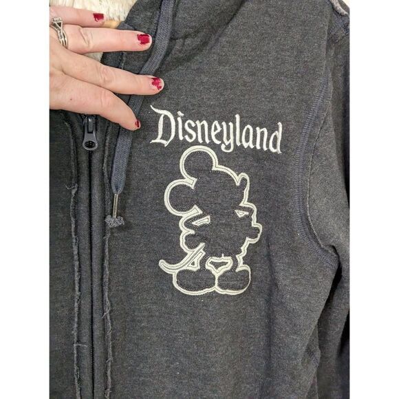 Disneyland Parks Gray Mickey Mouse 55th Anniversary Full Zip Sweatshirt - Size M - Picture 5 of 9